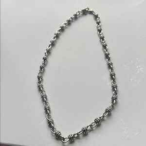 Silver Beaded Necklace by Premier
